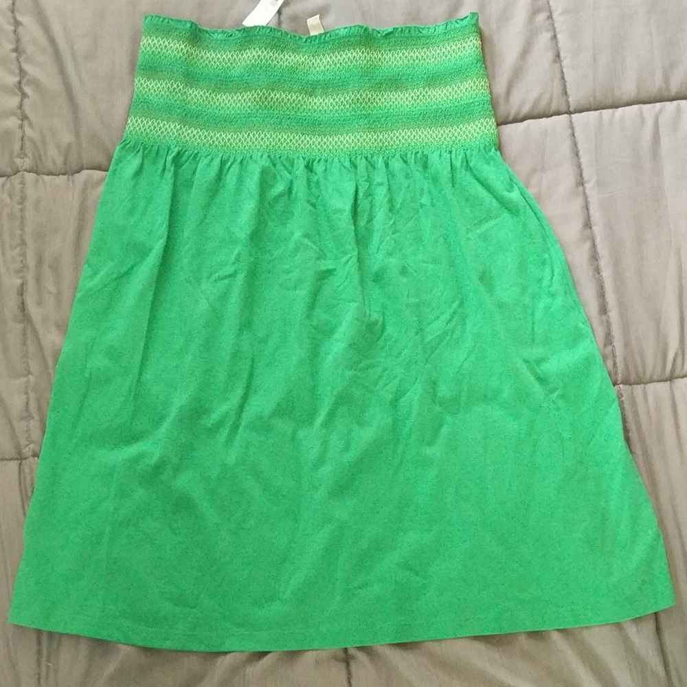 Strapless Green Old Navy dress